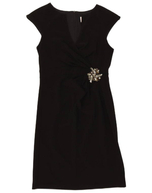 Женское платье А-силуэта Joseph Ribkoff UK 10, маленькое черное полиэстер