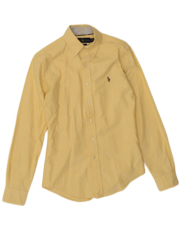 Мужская рубашка приталенного кроя Ralph Lauren XS, желтый хлопок