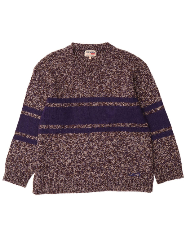 Мужской джемпер с v-образным вырезом Levi's, большой серый полиакрил с цветными блоками