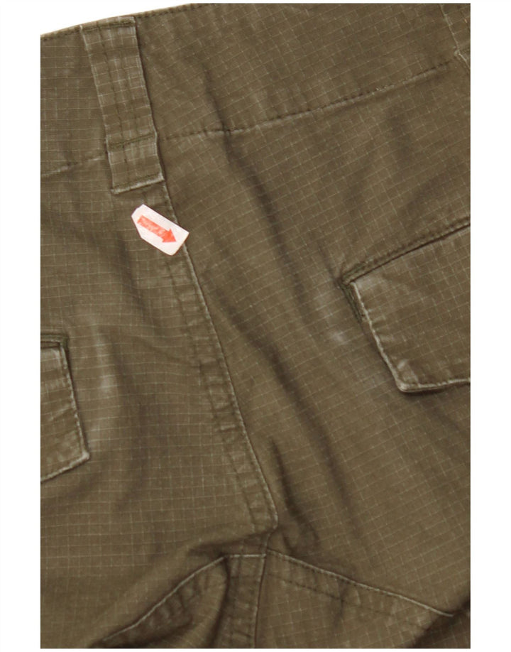 Женские прямые брюки карго NIKE W34 L27, хлопок цвета хаки