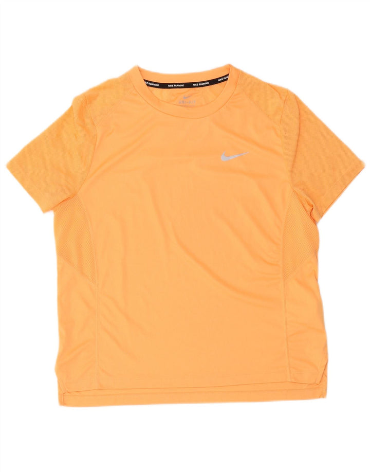 Мужская футболка Nike Dri Fit, большой оранжевый полиэстер