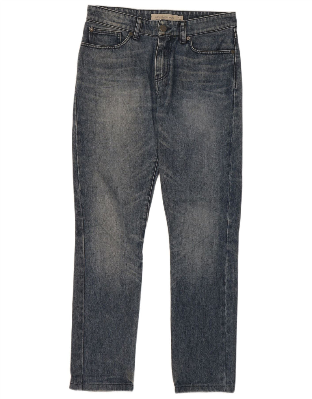 Мужские узкие джинсы Calvin Klein W29 L29, синий хлопок