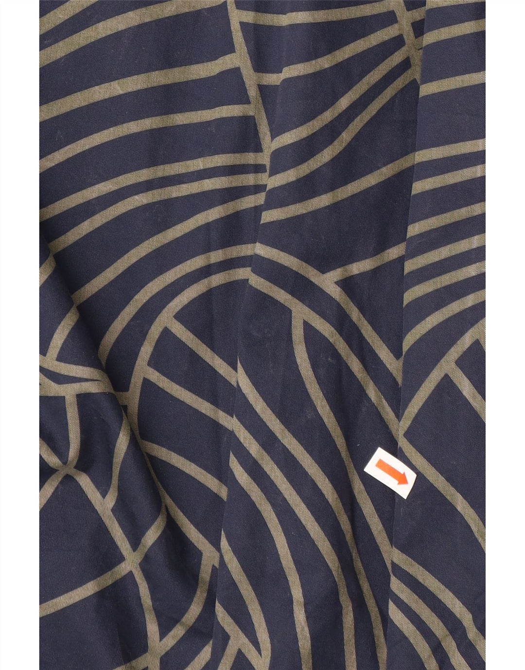 Женское асимметричное платье COS EU 42, большой темно-синий хлопок с геометрическим рисунком