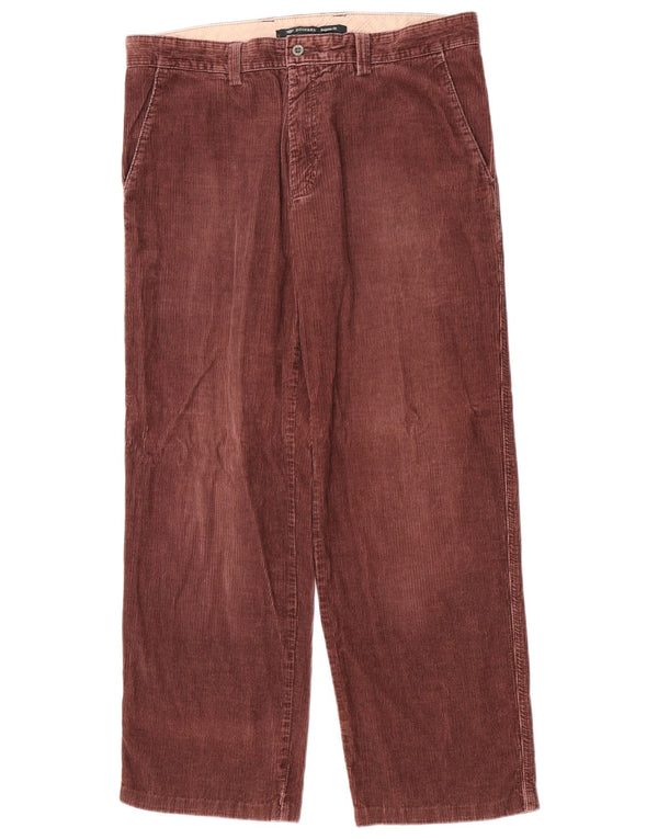 Мужские прямые вельветовые брюки Dockers W36 L30, коричневые, хлопковые