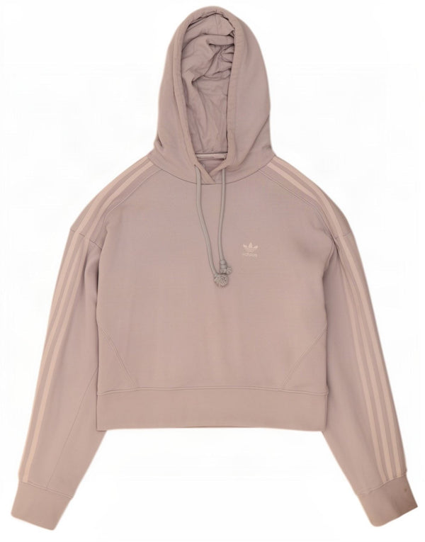 Женский укороченный джемпер с капюшоном Adidas Oversized UK 6 XS, синий хлопок