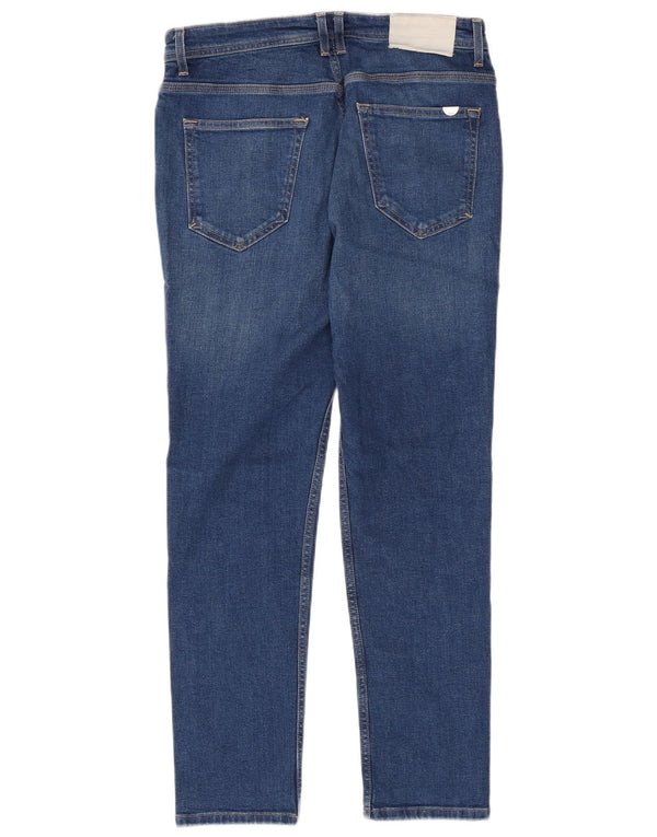 Мужские узкие джинсы Zara EU 42, большие W32 L29, синие, хлопок