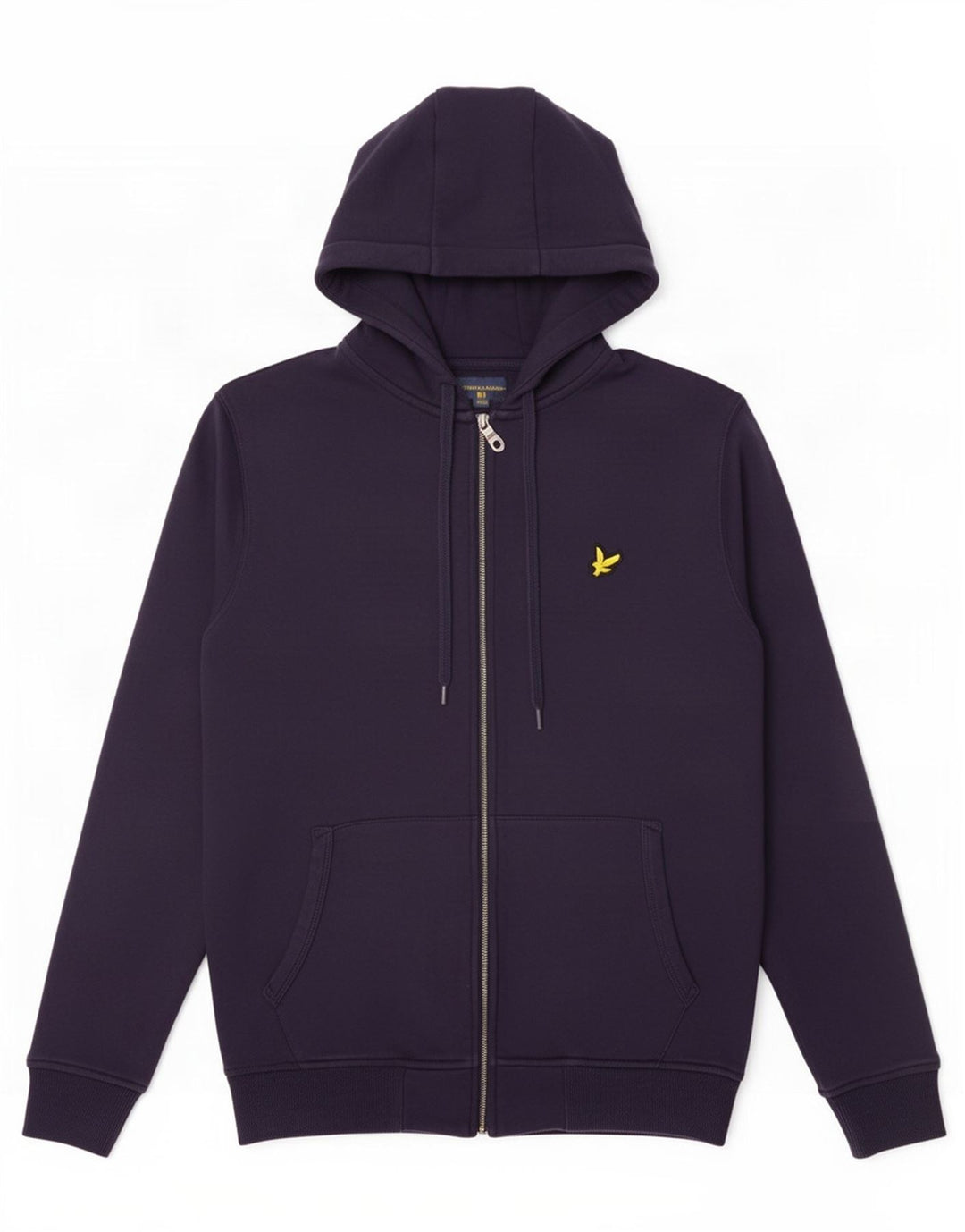 Мужской свитер с капюшоном на молнии Lyle & Scott, маленький темно-синий, хлопковый