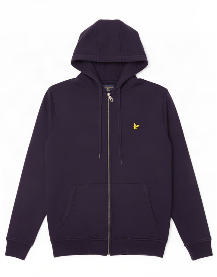 Мужской свитер с капюшоном на молнии Lyle & Scott, маленький темно-синий, хлопковый