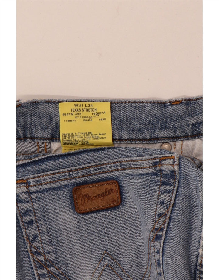 Мужские прямые джинсы Wrangler Texas Stretch W31 L30, синий хлопок