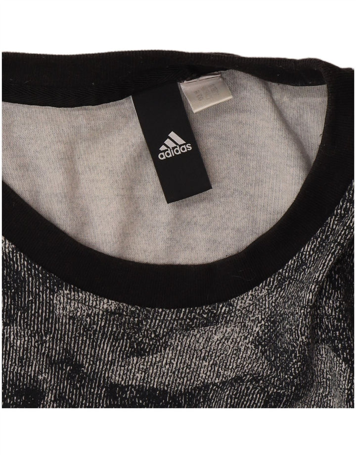 Мужская футболка Adidas с рисунком, средний серый камуфляж