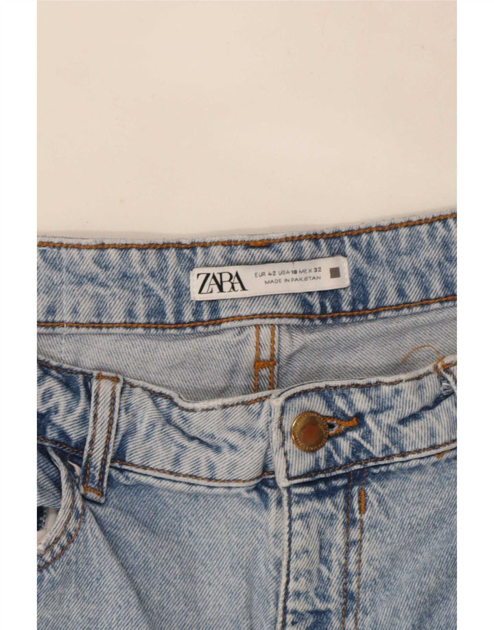 Женские прямые джинсы Zara EU 42, большие W32 L27, синие