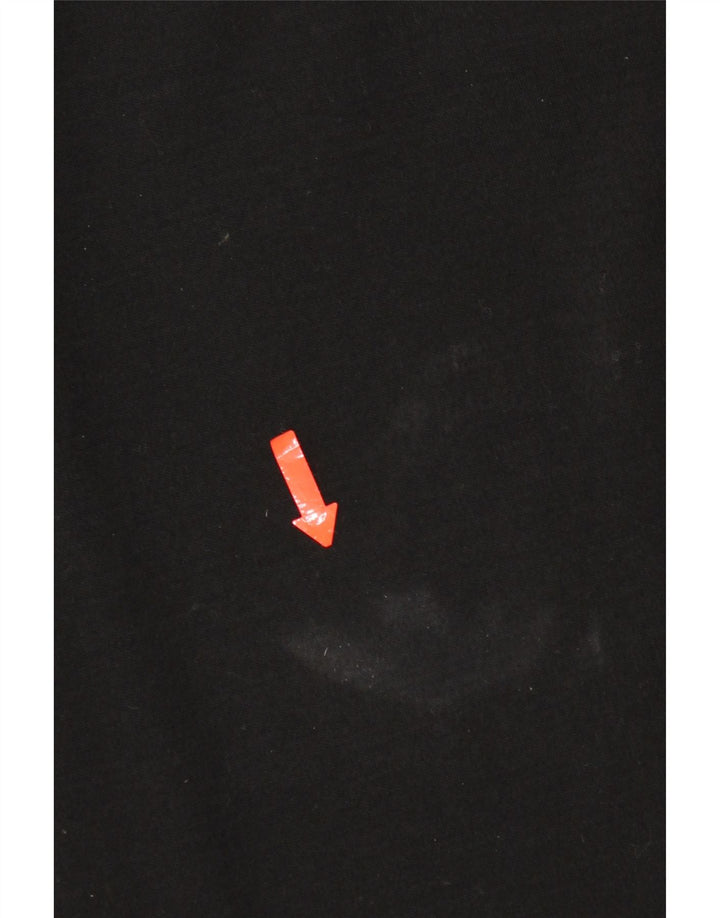 Женский удлиненный открытый кардиган Benetton UK 14, средний черный, шерсть