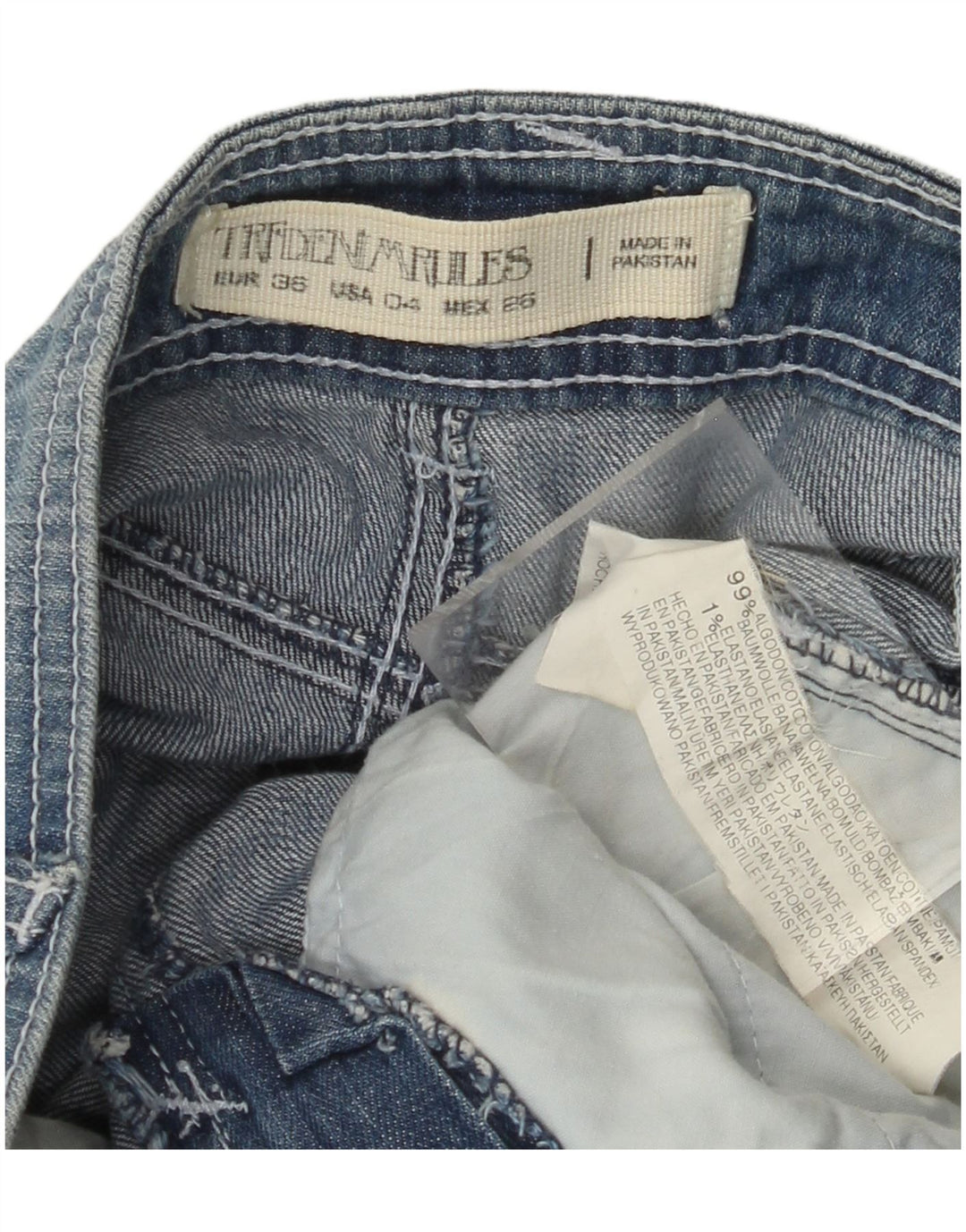 Женская джинсовая юбка ZARA Trafaluc EU 36 XS W26, синяя, хлопок