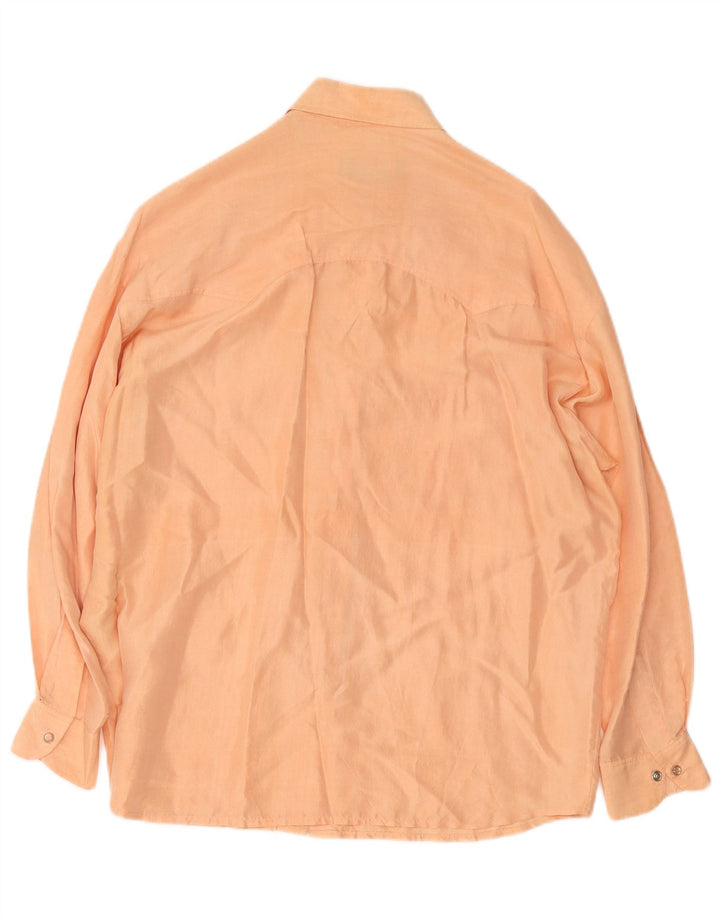 CACHAREL Womens Shirt UK 18 XL Orange Silk Vintage Cacharel and Second-Hand Cacharel from Messina Hembry 