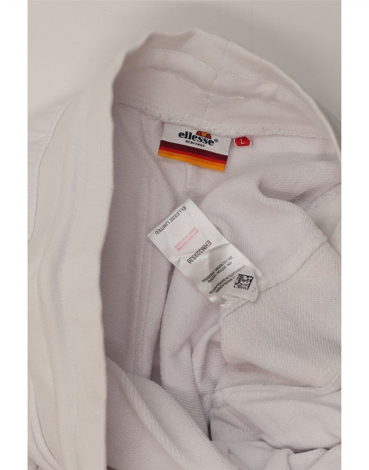 ELLESSE Мужские спортивные брюки с графическим рисунком Heritage, большие белые цветные блоки