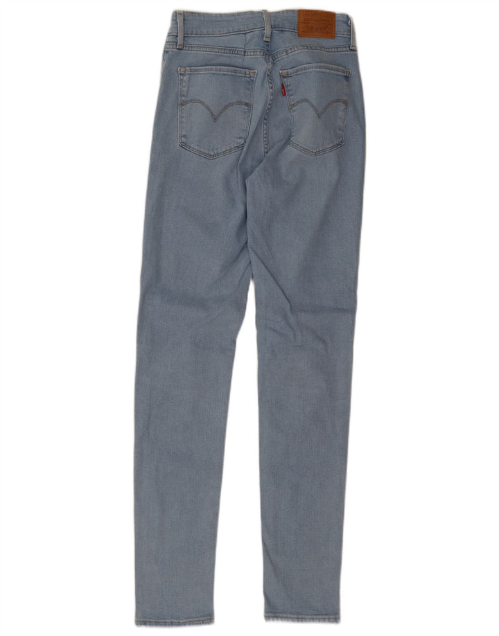 Женские джинсы скинни Levi's W26 L30 синие из лиоцелла