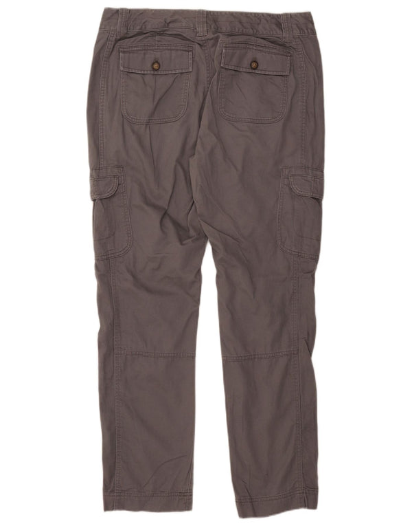 Женские прямые брюки-карго EDDIE BAUER, размер США 12, большие, W35 L30, серый хлопок