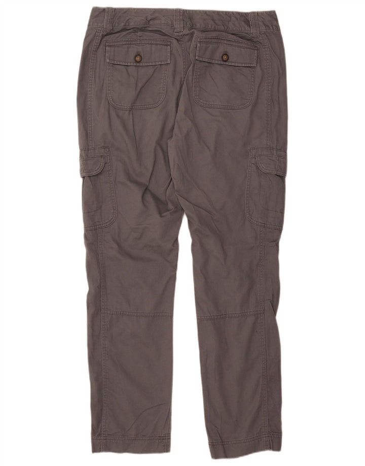 Женские прямые брюки-карго EDDIE BAUER, размер США 12, большие, W35 L30, серый хлопок