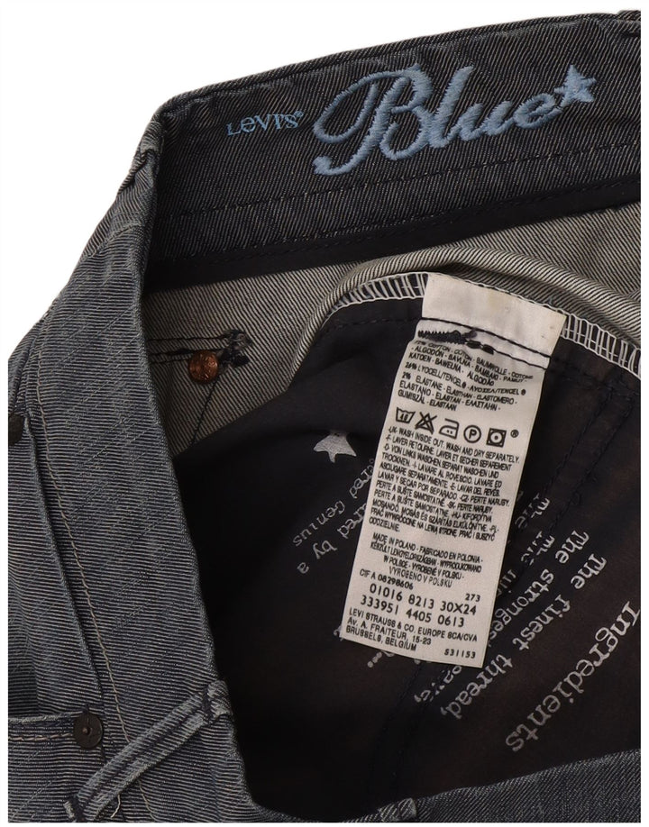 Женские укороченные брюки Levi's W30 L24 синие, хлопок