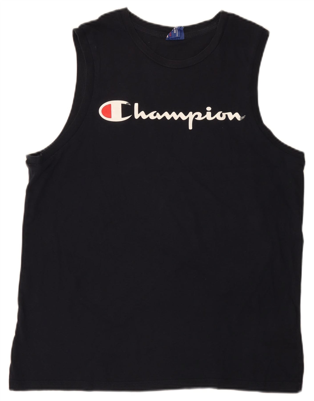 Мужской жилет Champion с графическим рисунком, маленький, темно-синий