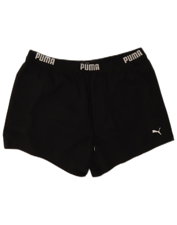 Женские спортивные шорты Puma с графическим рисунком UK 14, средний черный полиэстер