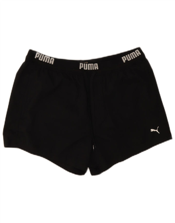 Женские спортивные шорты Puma с графическим рисунком UK 14, средний черный полиэстер