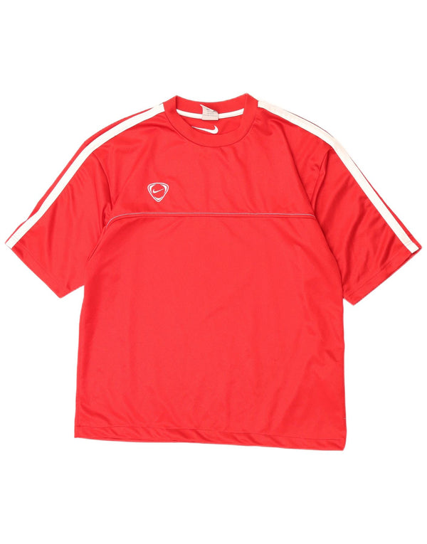 Мужская футболка Nike Top UK 45/47 XL, красный полиэстер с цветными блоками