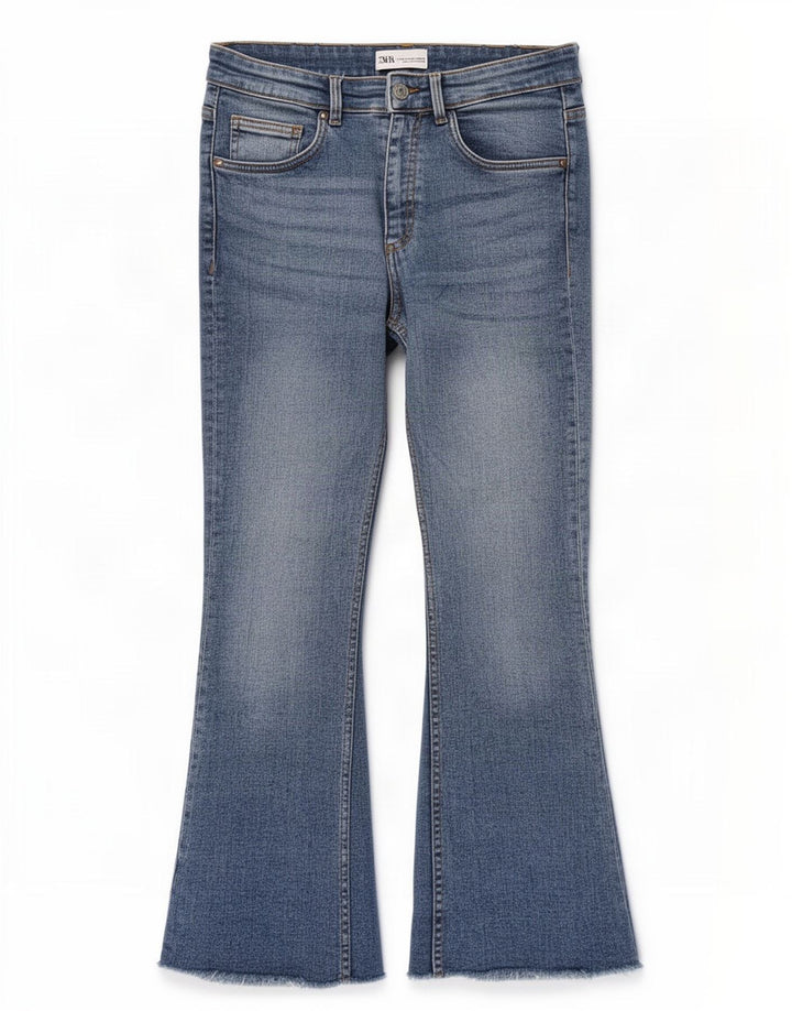 Женские расклешенные джинсы Zara EU 40 Medium W30 L26 Синие