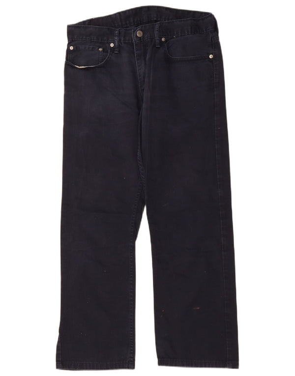 Мужские прямые повседневные брюки Levi's 514 W32 L30 темно-синие, хлопковые