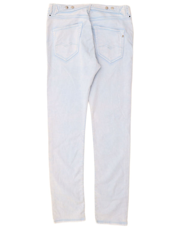 Женские узкие джинсы Replay W29 L32, синие, хлопок