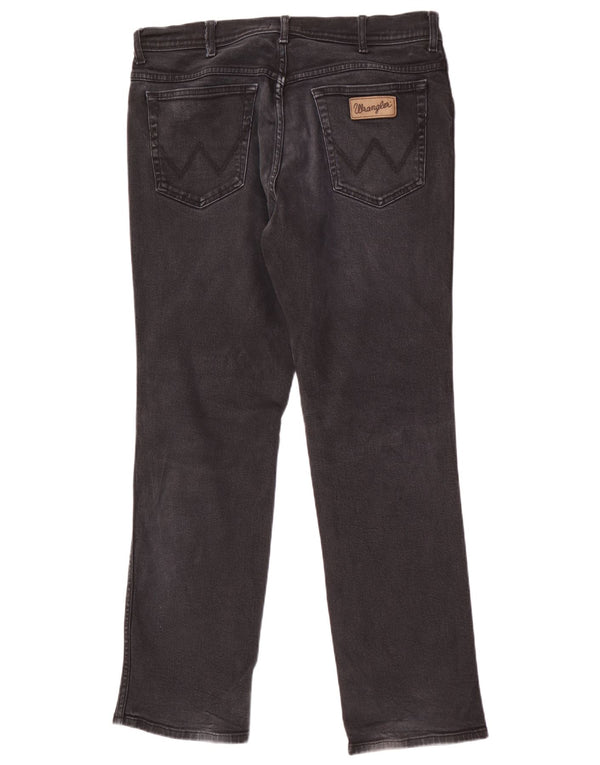 Мужские прямые джинсы Wrangler Texas W36 L32, черный хлопок
