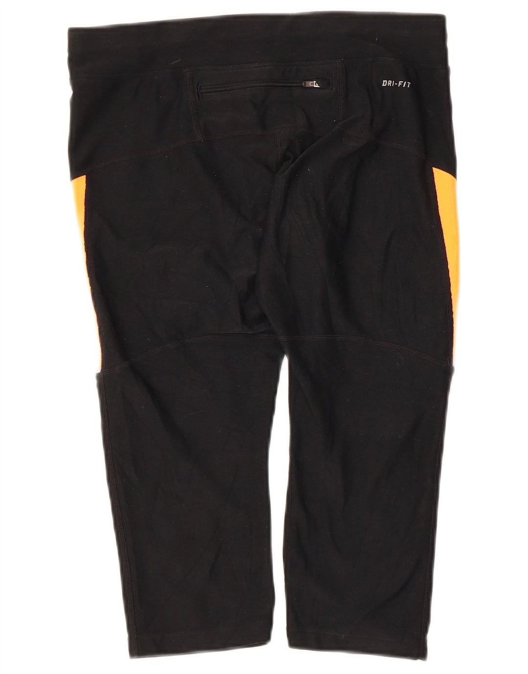 Женские леггинсы-капри NIKE Dri Fit UK 14, средние черные цветные блоки