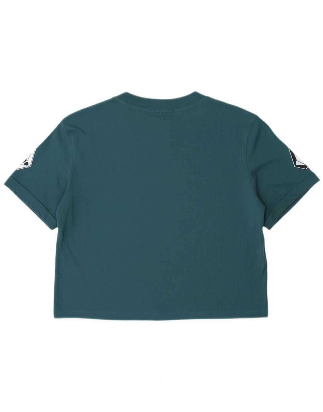 Женская укороченная футболка свободного кроя Volcom с рисунком, размер верха 4/6, маленькая синяя