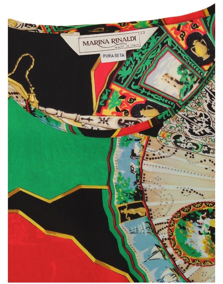 MARINA RINALDI Женская блузка оверсайз, размер 23, средний, разноцветный