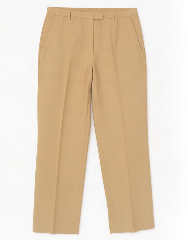 Брюки женские прямые костюмные Benetton IT 44 Medium W28 L31 Бежевые