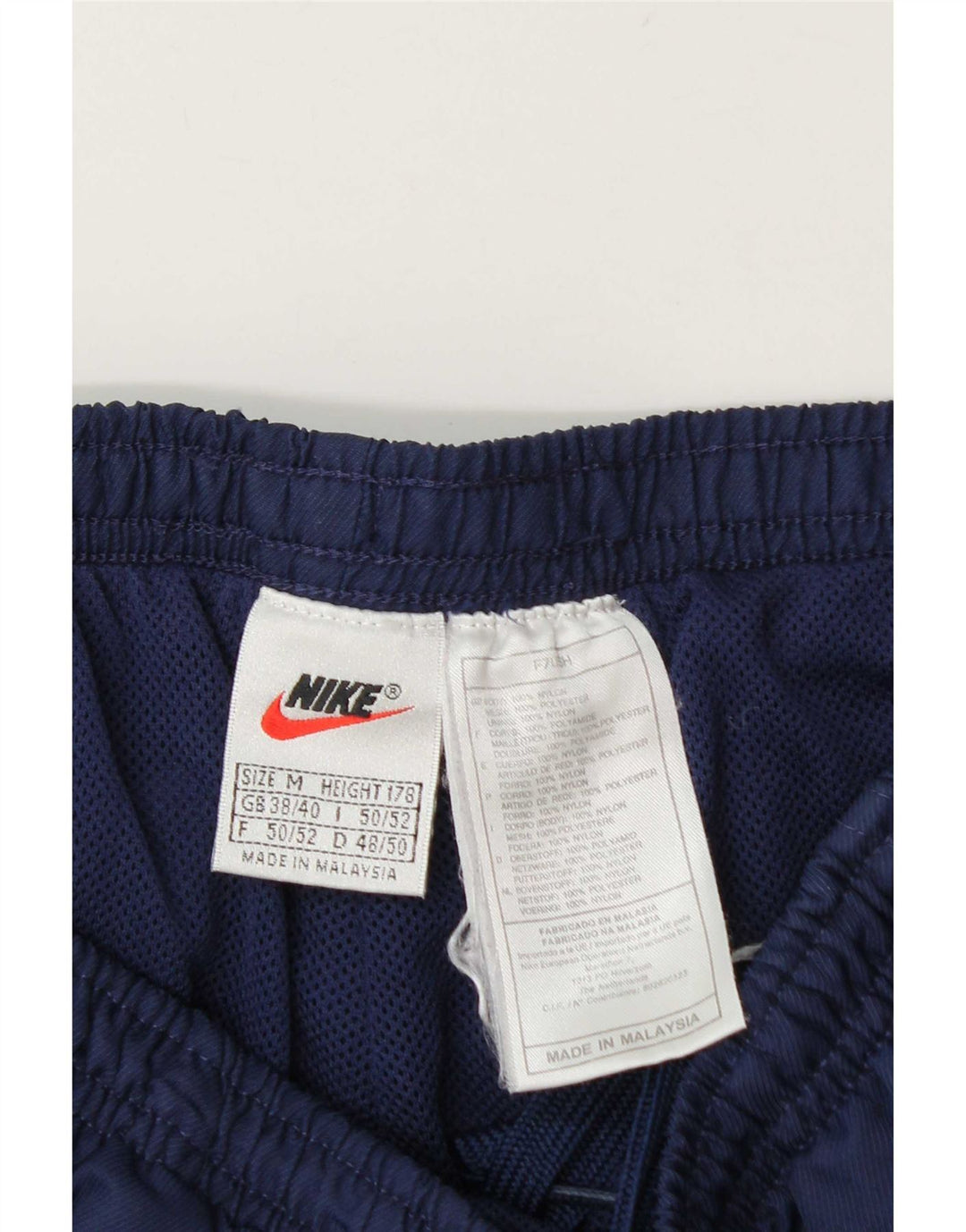 Мужские спортивные брюки Nike UK 38/40, средний темно-синий, нейлон
