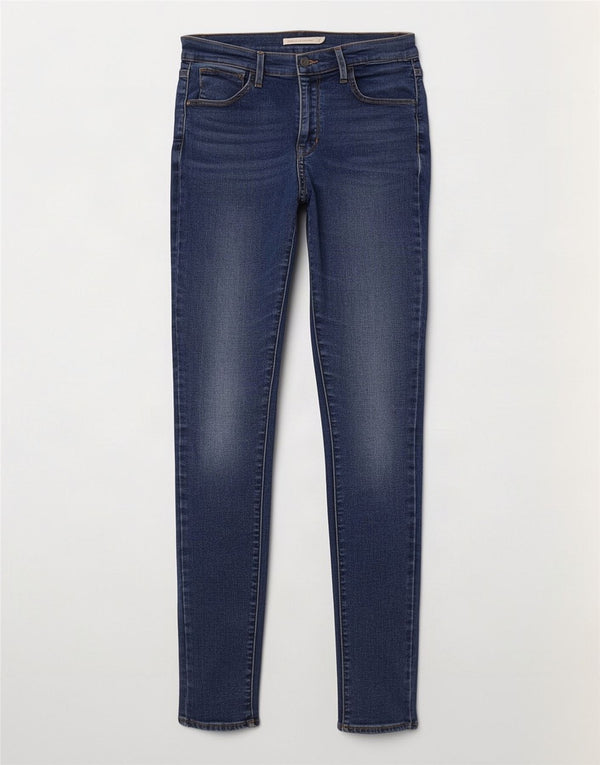 Женские джинсы суперскинни Levi's 720 с высокой посадкой W28 L30, темно-синие, хлопок