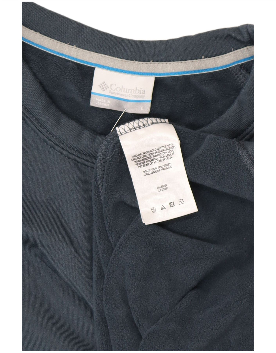 Мужской свитер COLUMBIA, большой темно-синий джемпер из полиэстера