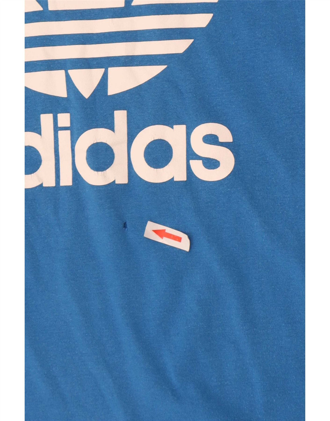 Мужская футболка Adidas с рисунком, маленький синий хлопок