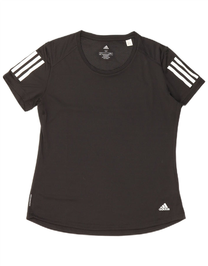 Женская футболка ADIDAS Aeroready Top UK 12/14, средний черный полиэстер