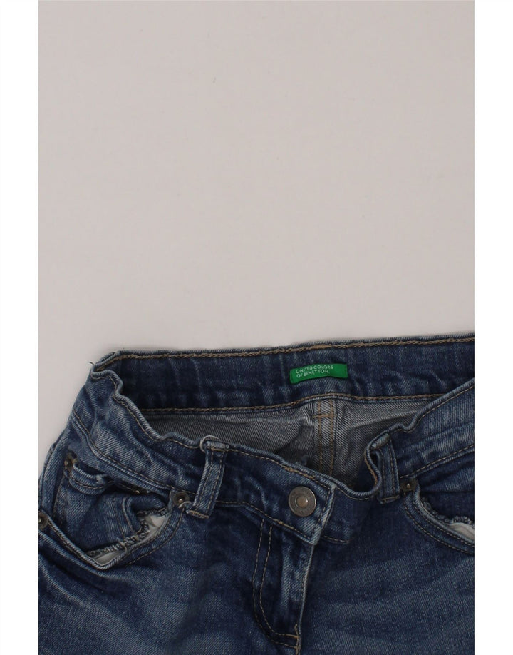 BENETTON Girls Straight Jeans 10-11 Years Blue Vintage Benetton and Second-Hand Benetton from Messina Hembry 