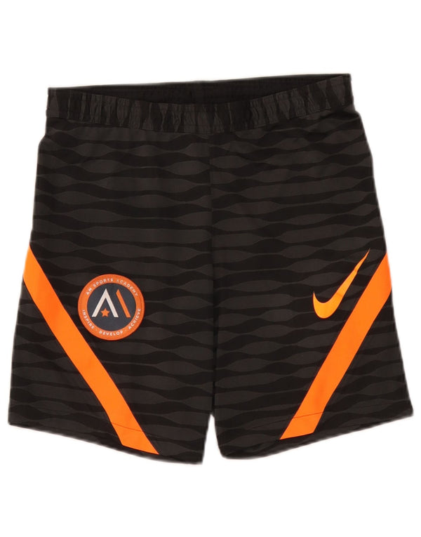 Мужские тонкие спортивные шорты Nike Dri Fit, маленькие черные полиэстер с цветными блоками