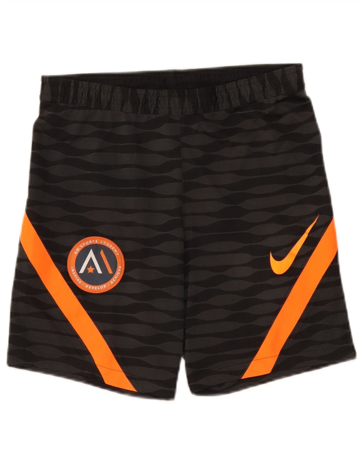 Мужские тонкие спортивные шорты Nike Dri Fit, маленькие черные полиэстер с цветными блоками
