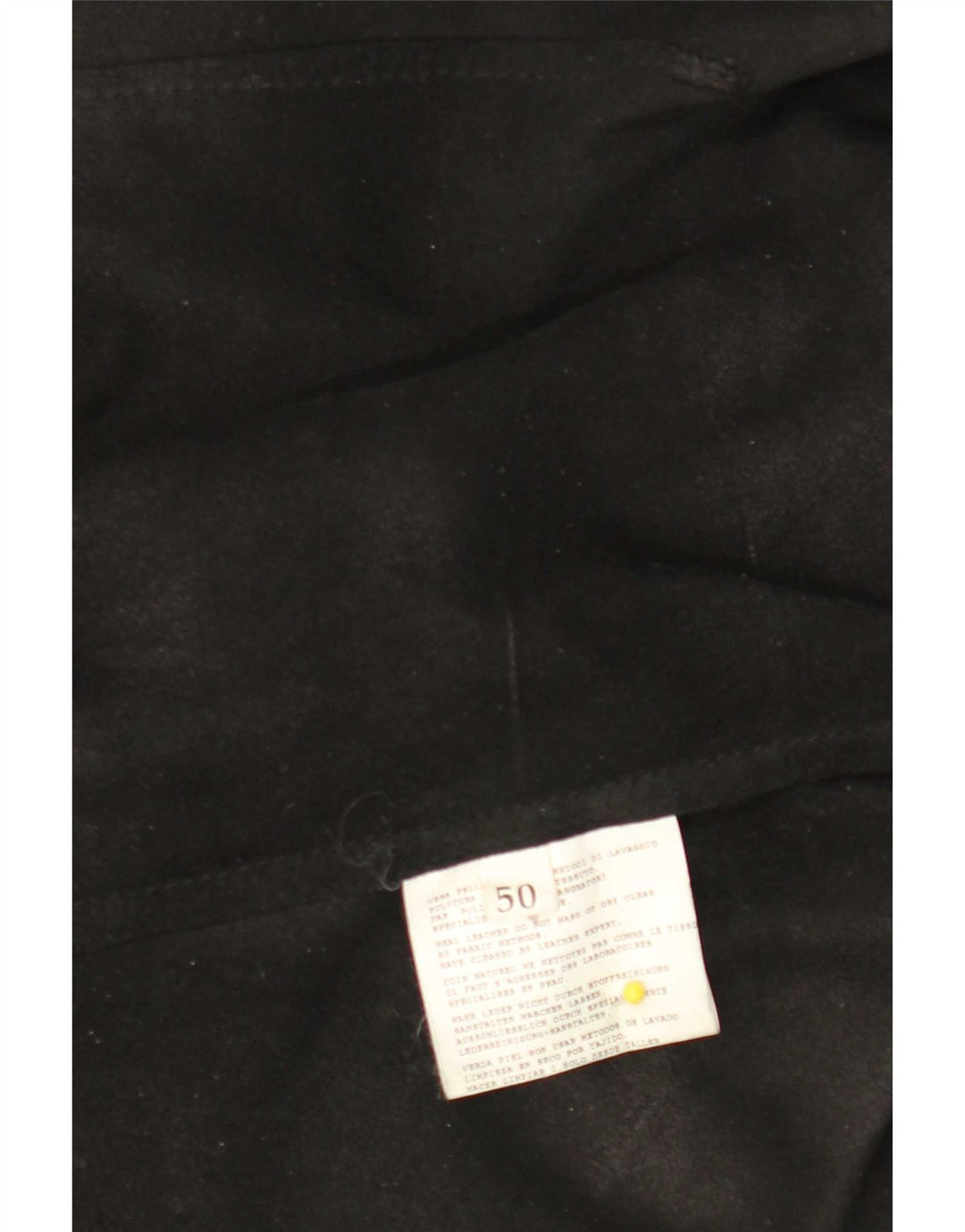 Винтажная женская кожаная рубашка IT 50 XL черная