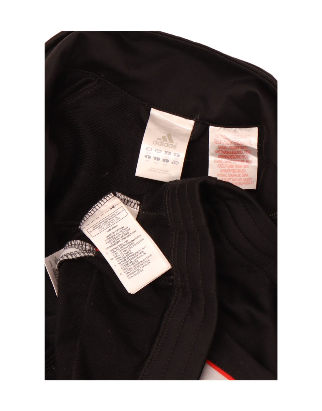 Спортивный костюм ADIDAS для девочек, верхняя куртка 13–14 лет, черный, спортивный костюм с цветными блоками