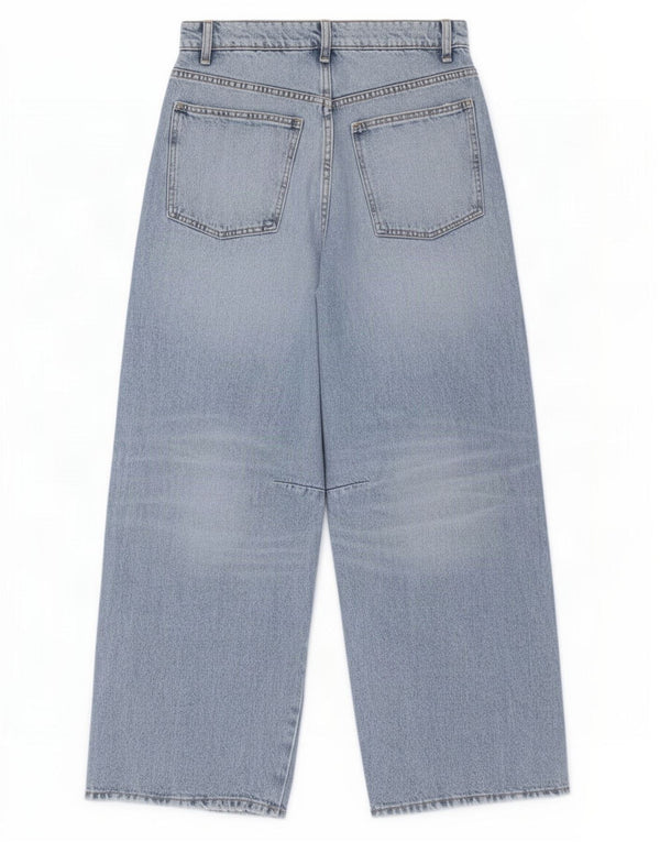 Женские широкие джинсы Zara EU 36 XS W26 L28 синие