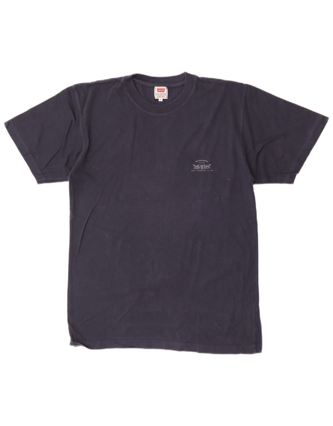 Мужская футболка Levi's Top среднего размера, темно-синяя, хлопковая