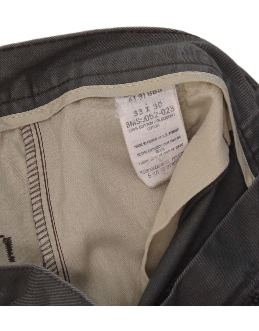 LEE Mens Pegged Chino Trousers W33 L30 Grey Cotton Vintage Lee and Second-Hand Lee from Messina Hembry 