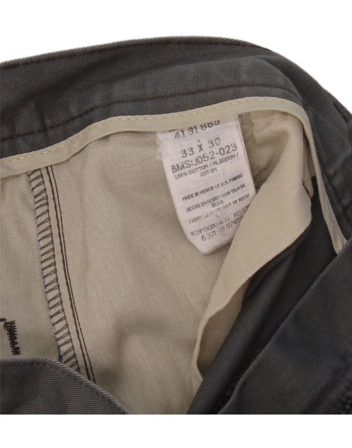 LEE Mens Pegged Chino Trousers W33 L30 Grey Cotton Vintage Lee and Second-Hand Lee from Messina Hembry 