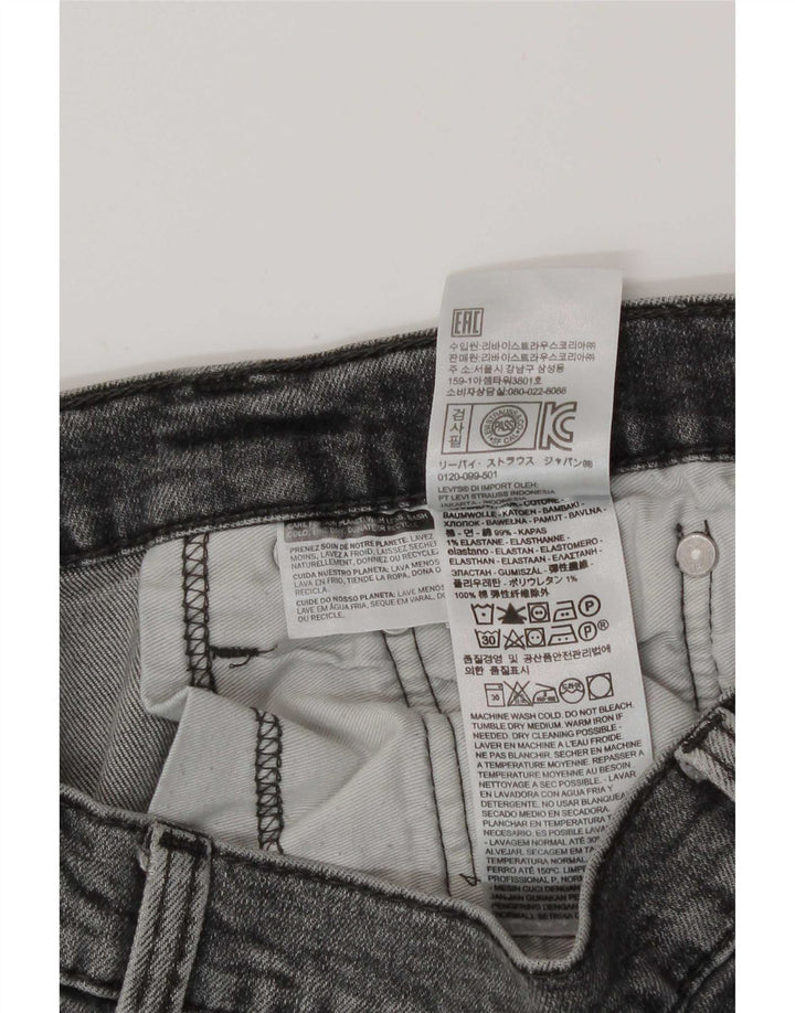 Мужские джинсы скинни Levi's 511 W33 L27 Серый хлопок